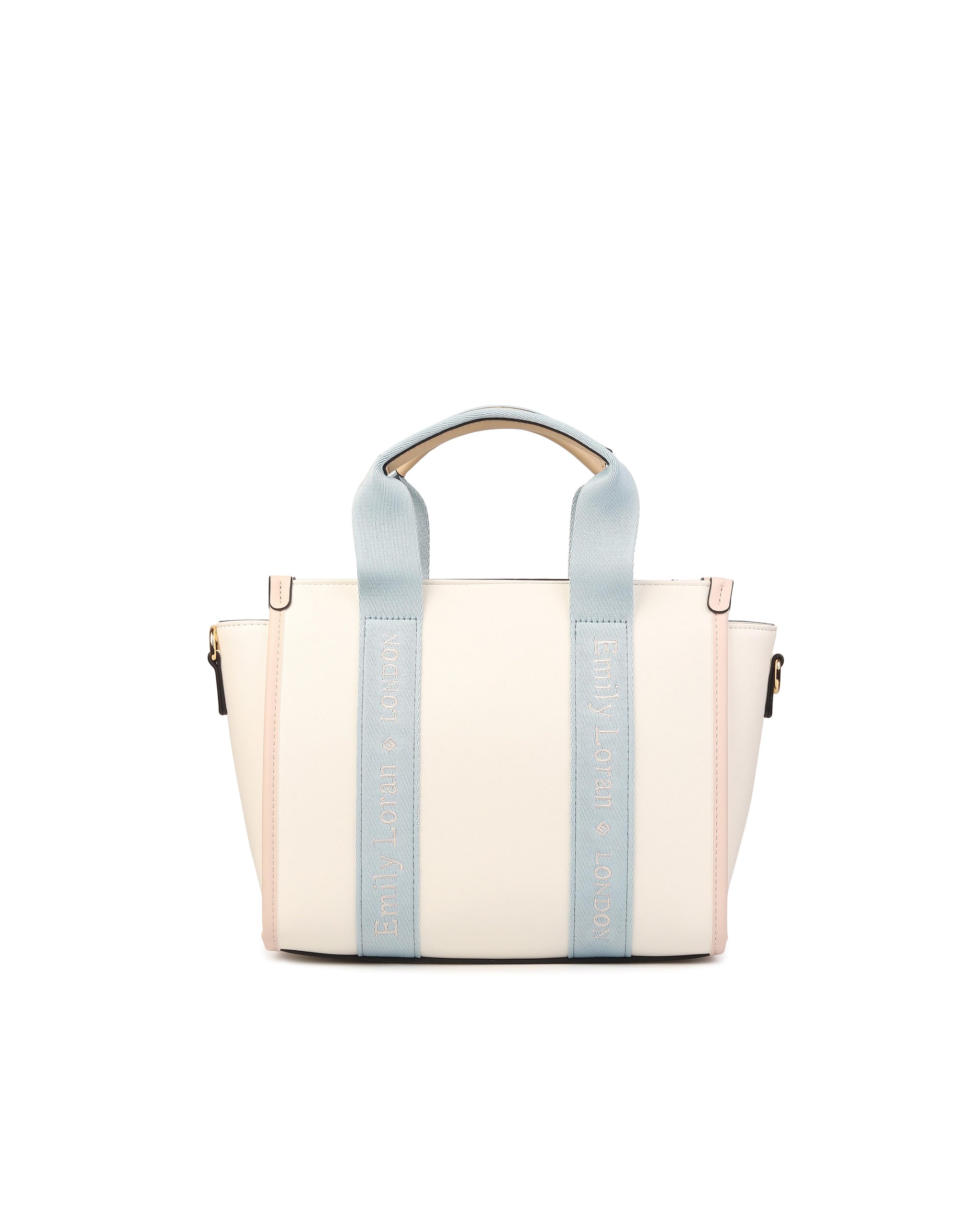 Signature Stripe Tote Bag- White