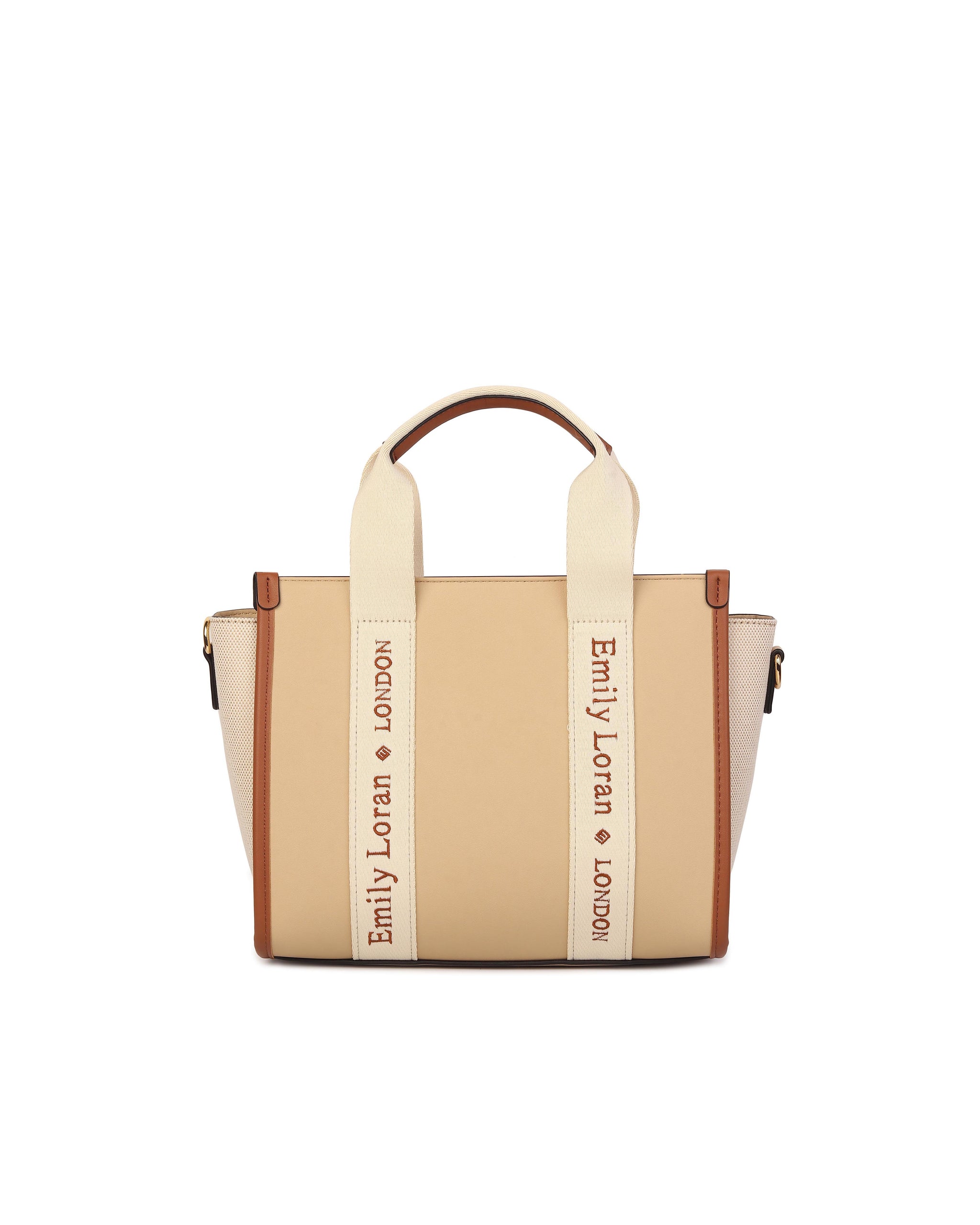 Signature Stripe Tote Bag- Beige