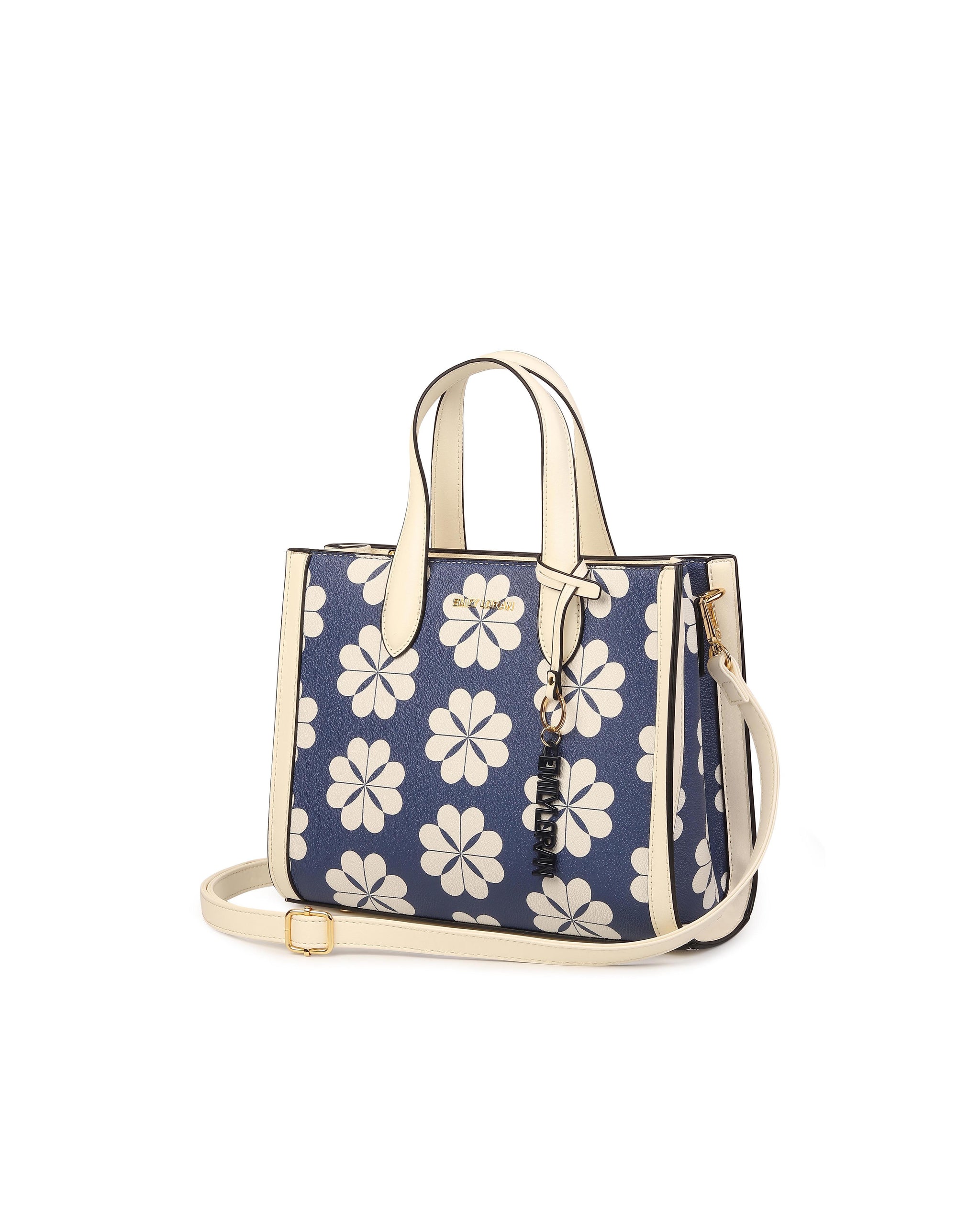 Daisy Bloom Tote Bag - Blue