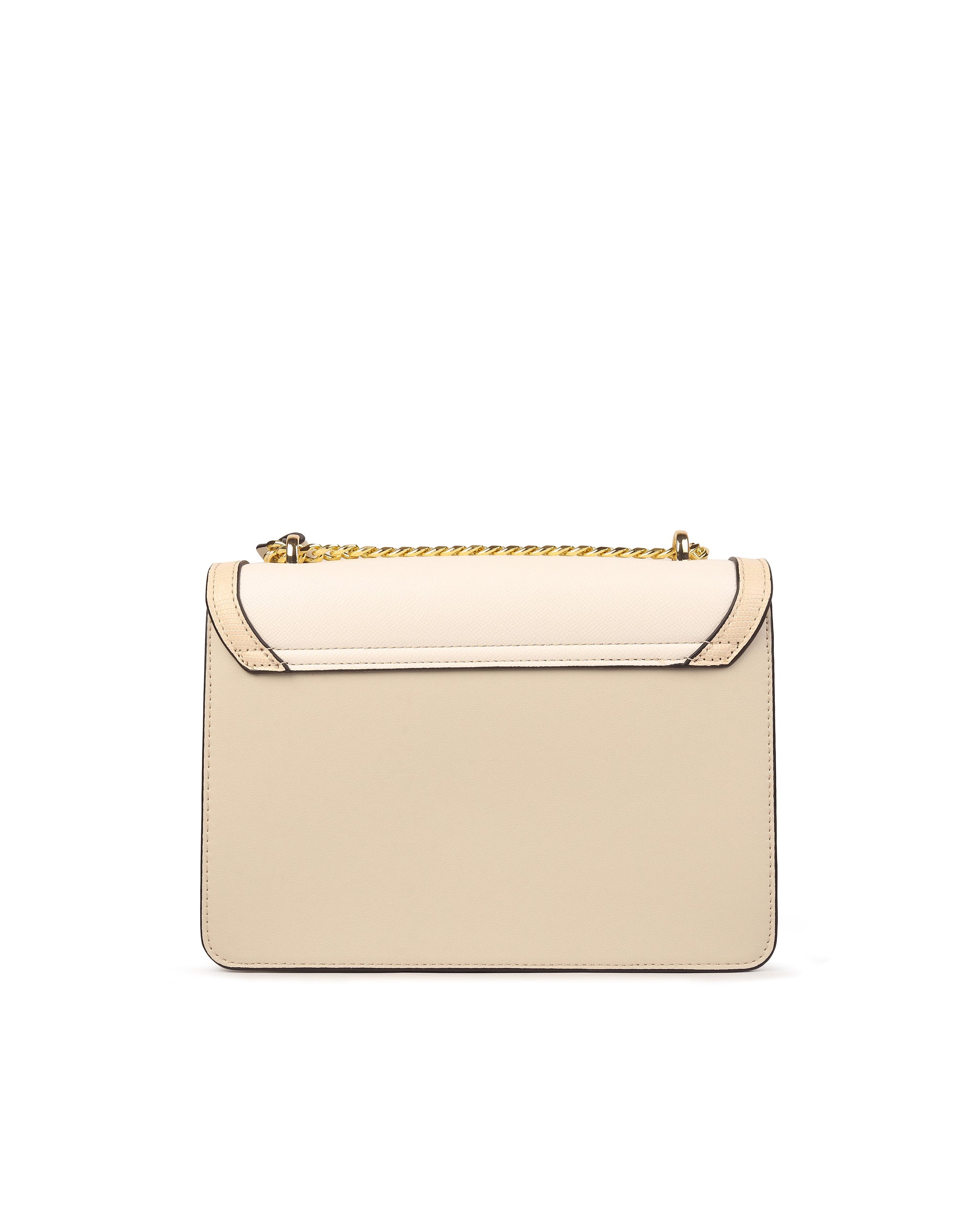 Rosette Luxe Shoulder Bag - Beige