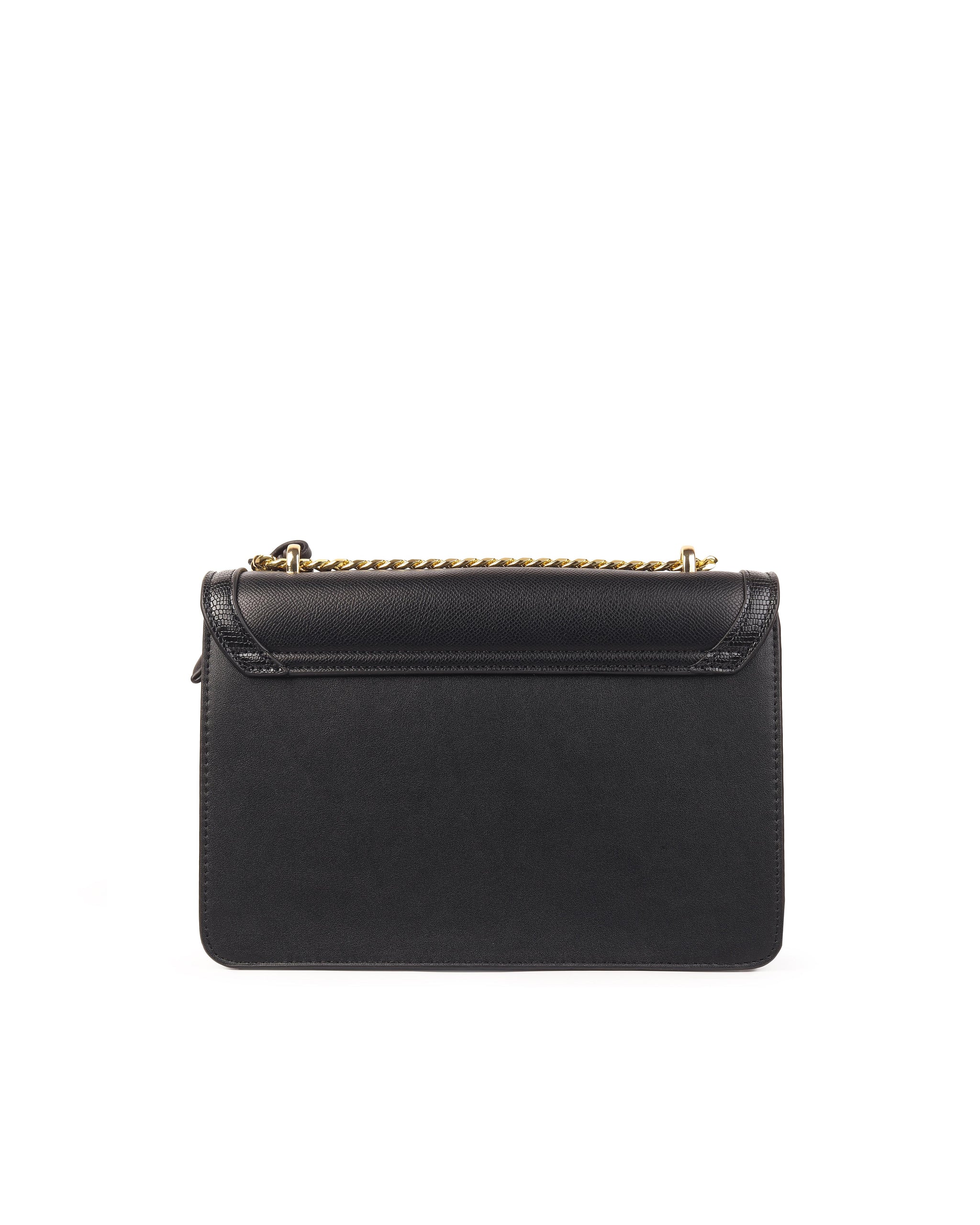 Rosette Luxe Shoulder Bag - Black
