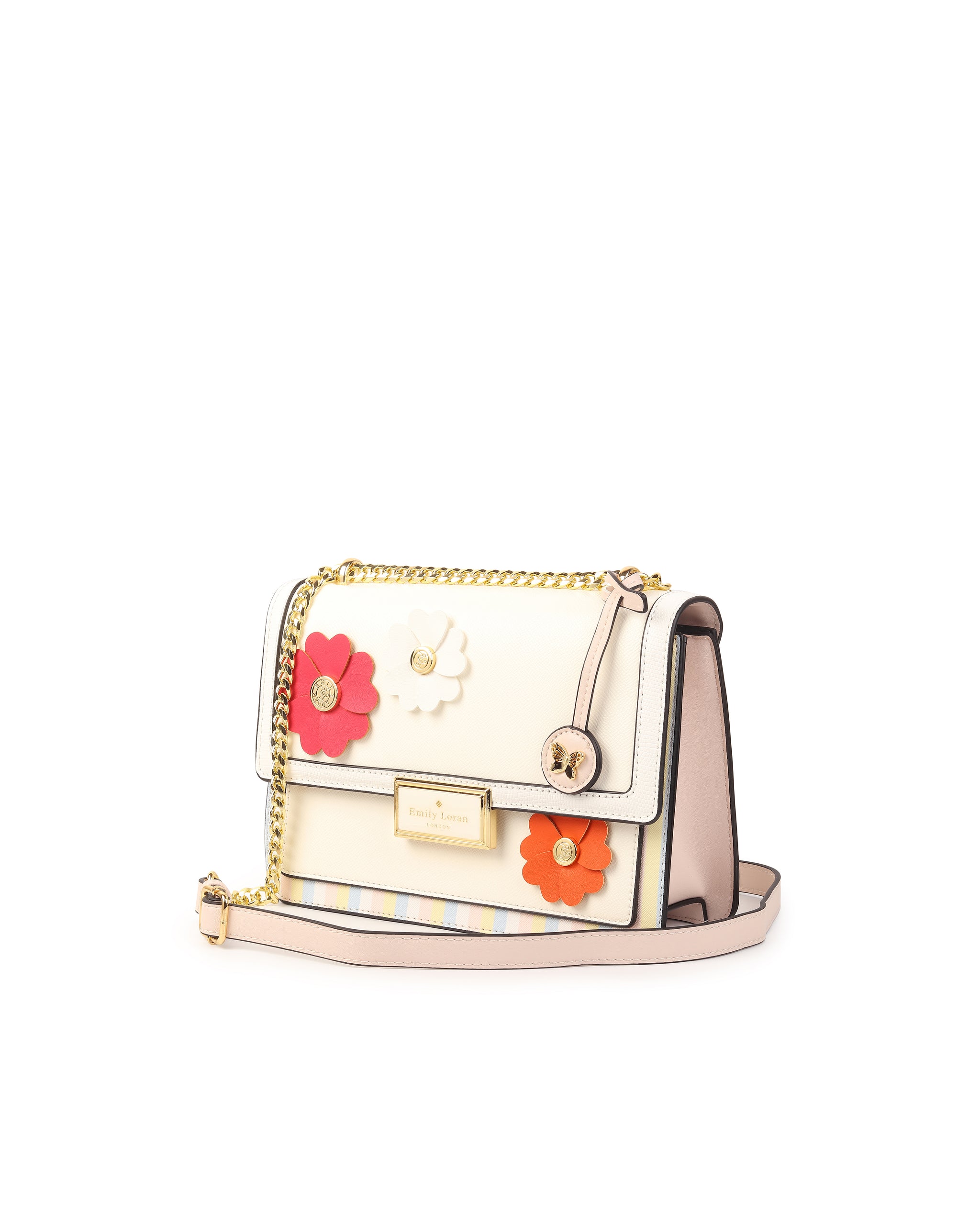 Rosette Luxe Shoulder Bag - Pink
