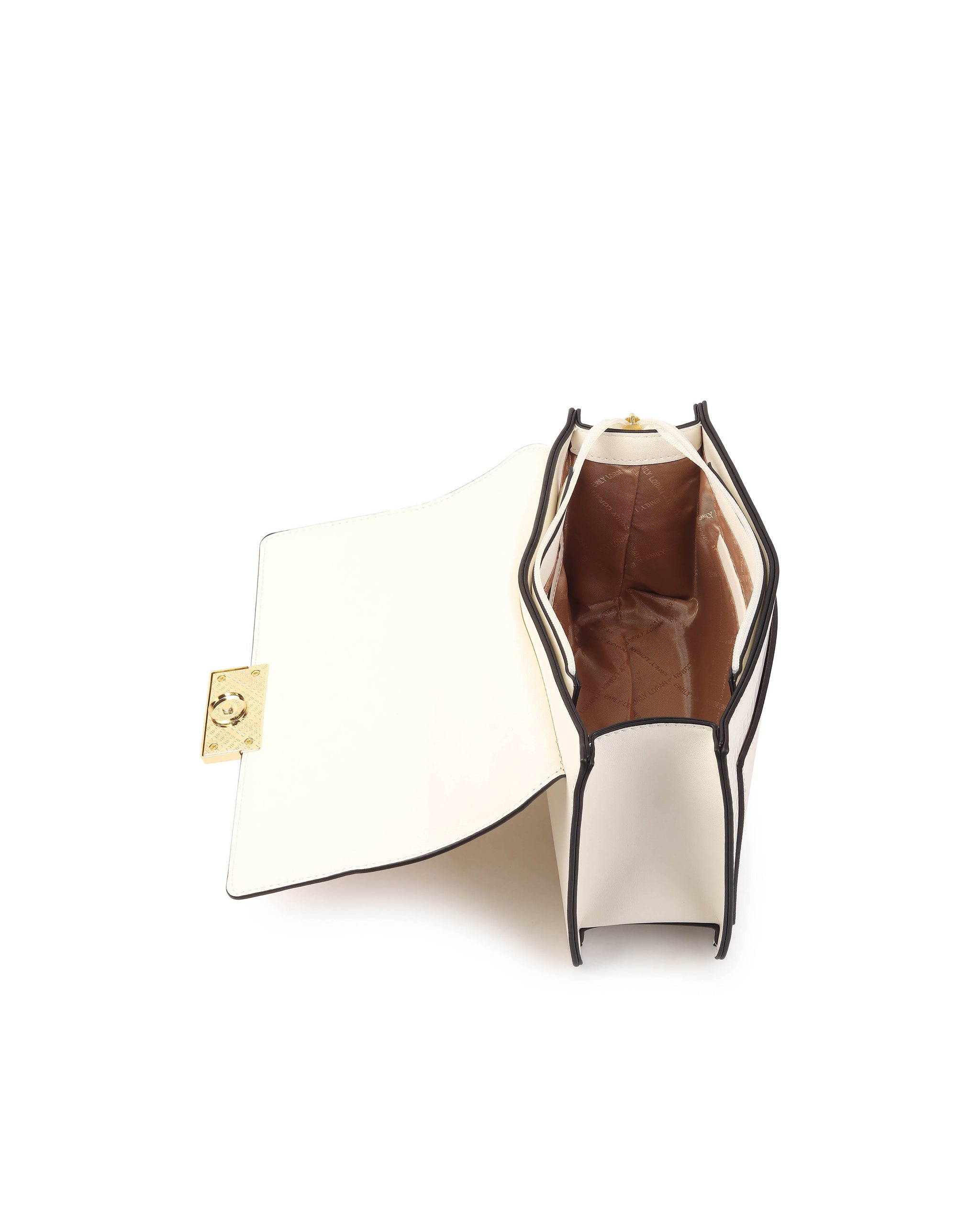 Rosette Luxe Shoulder Bag - White