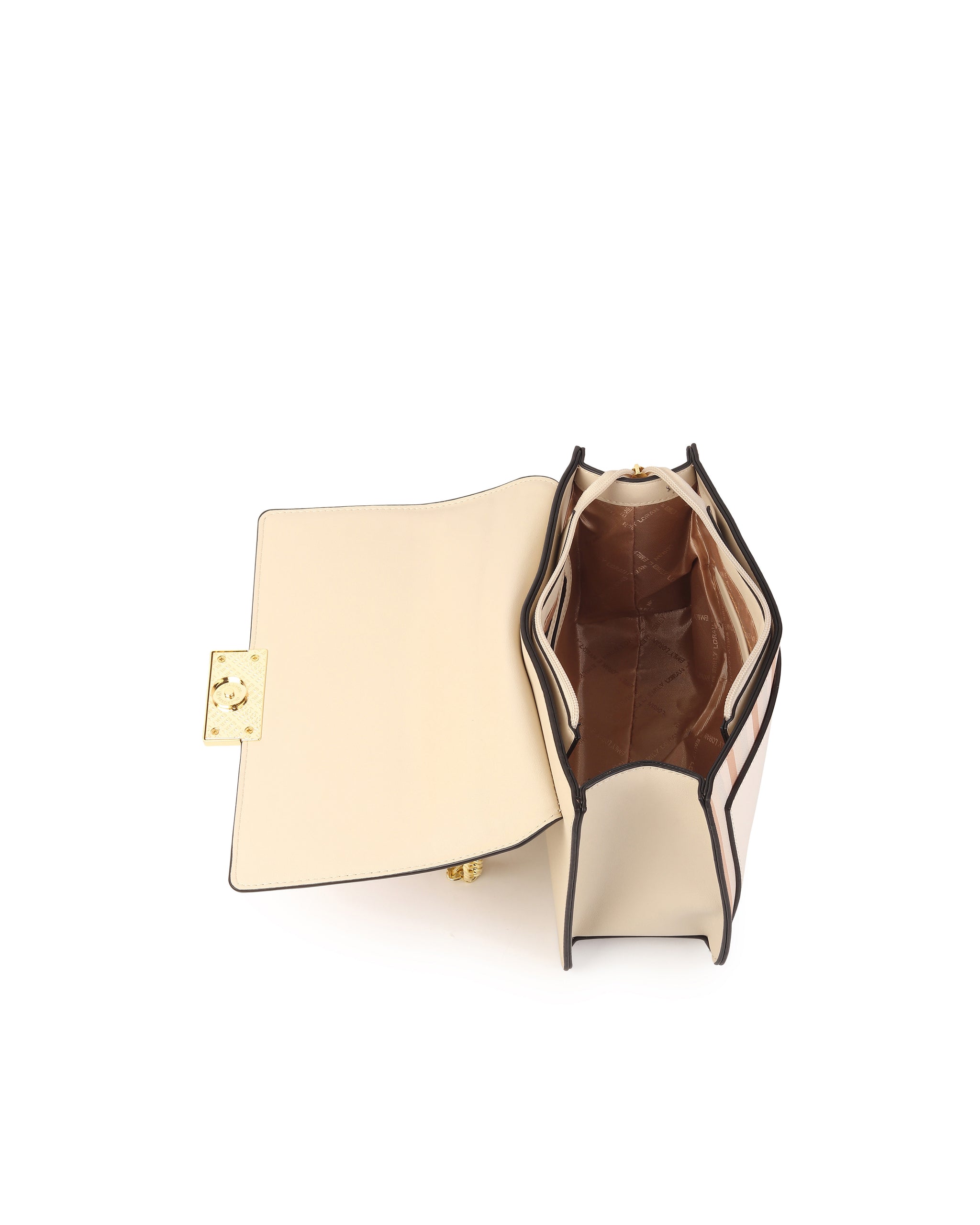 Rosette Luxe Shoulder Bag - Beige