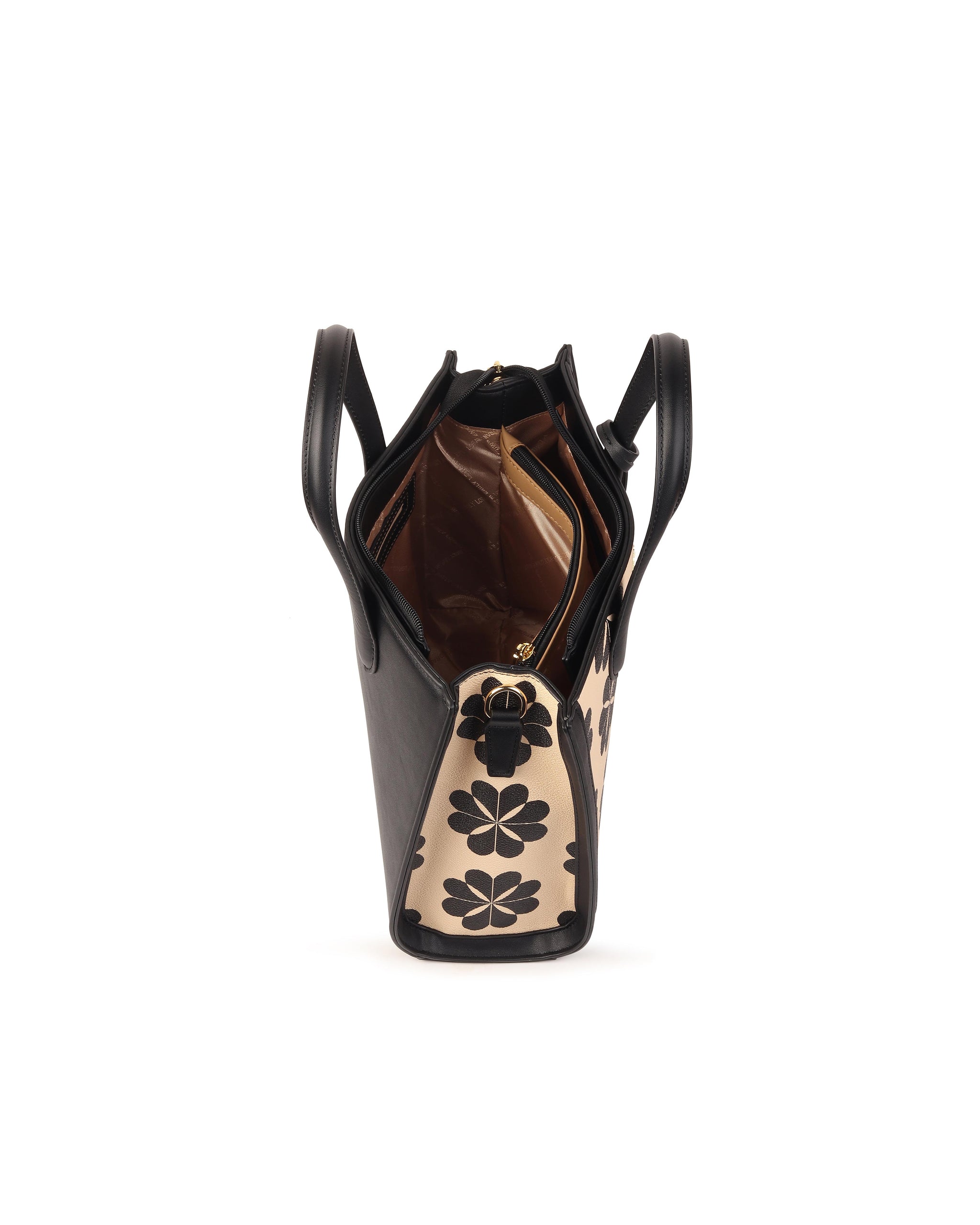 Daisy Bloom Tote Bag - Black
