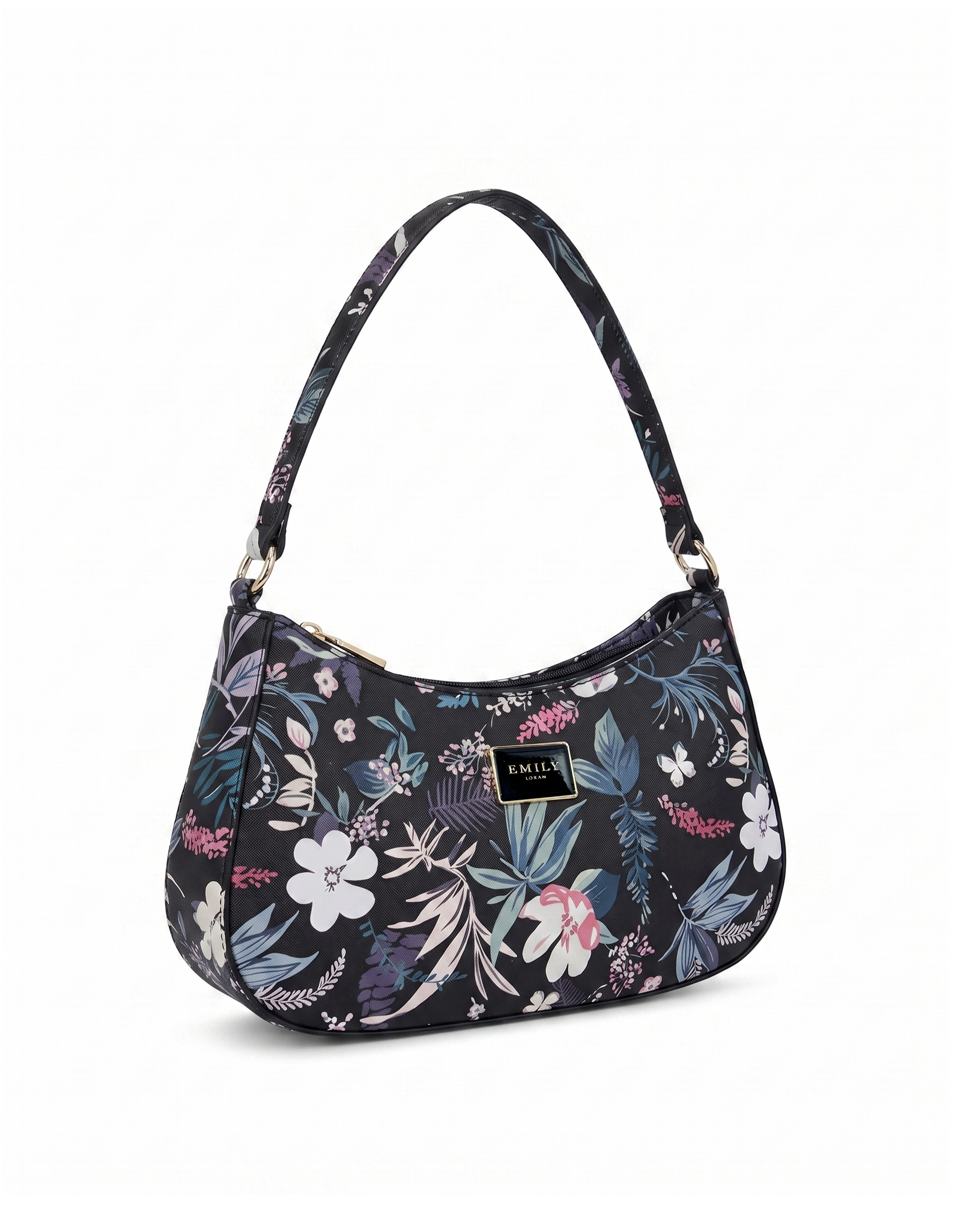 Opaline Duo Shoulder Bag- Black Floral