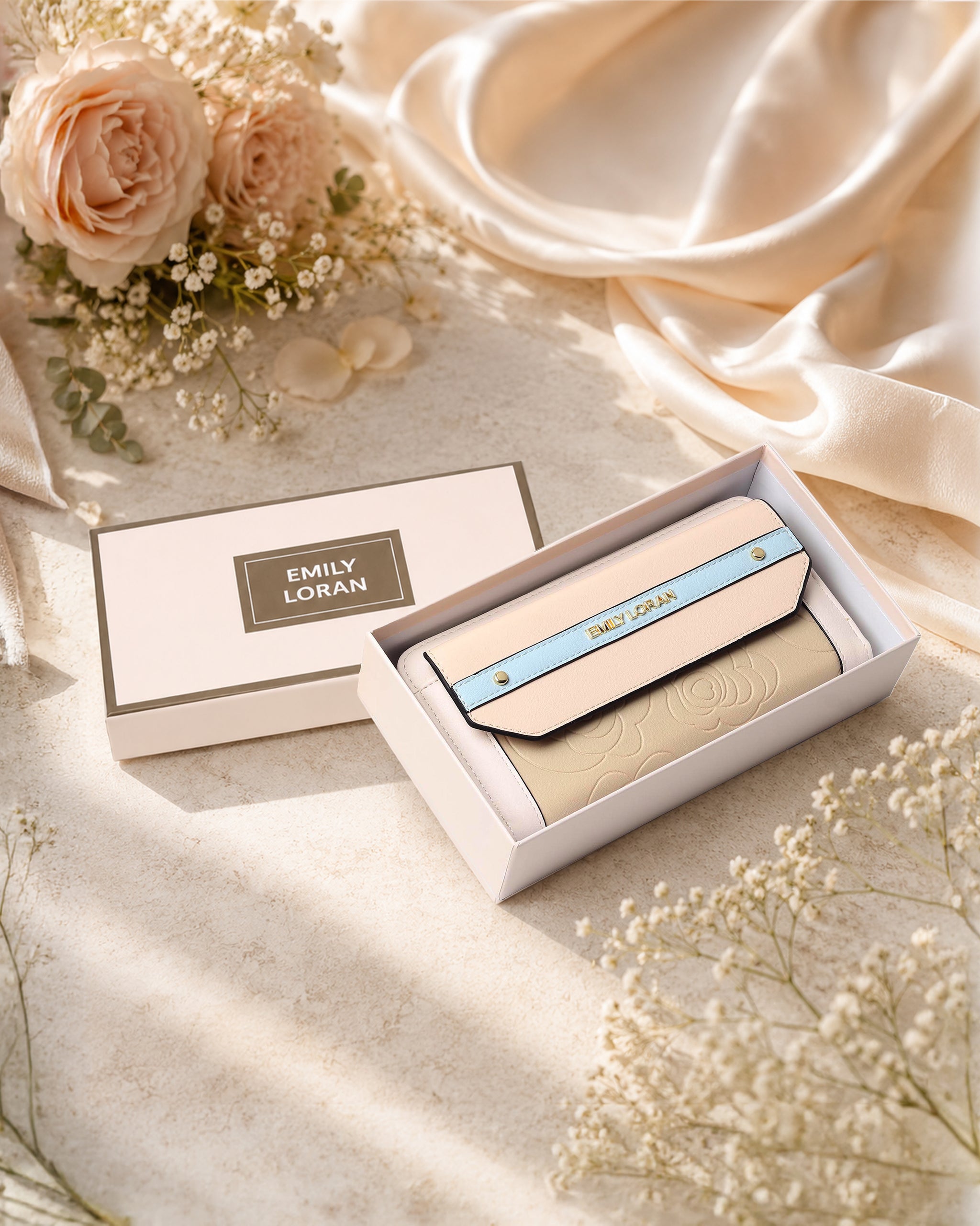 Elise Wallet- Beige