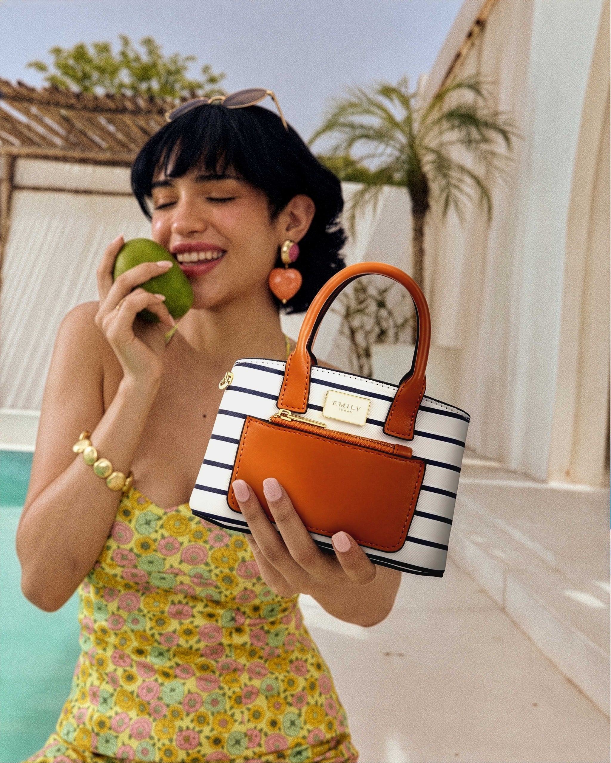 Roselle Mini Bag- Stripes