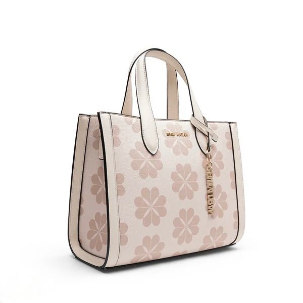 Daisy Bloom Tote Bag - Beige