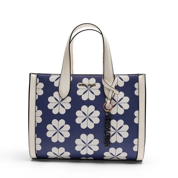 Daisy Bloom Tote Bag - Blue
