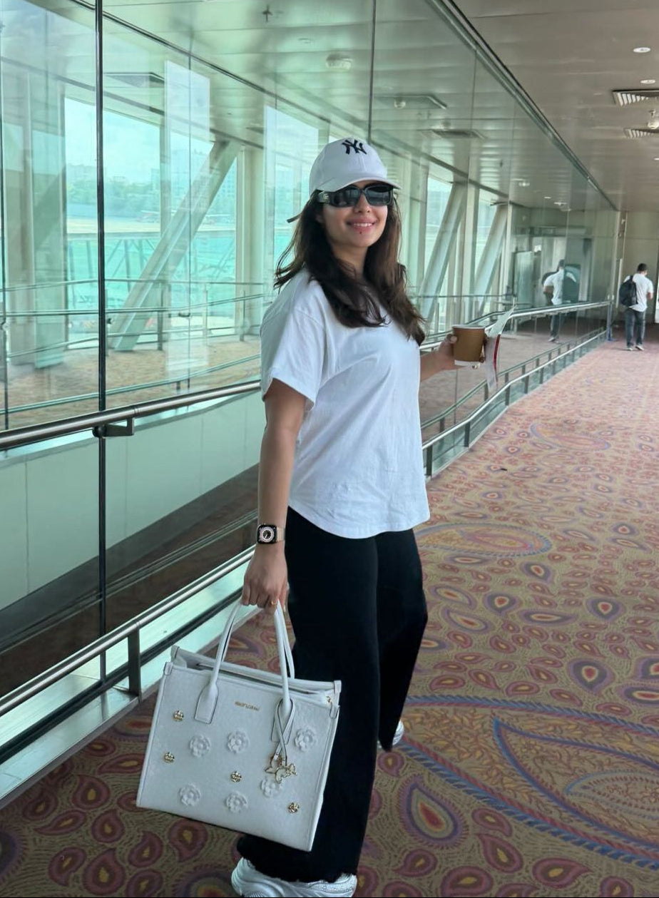 Fleure Handbag- White