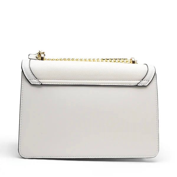 Rosette Luxe Shoulder Bag - White