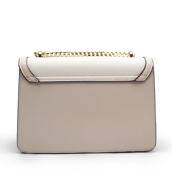 Rosette Luxe Shoulder Bag - Beige