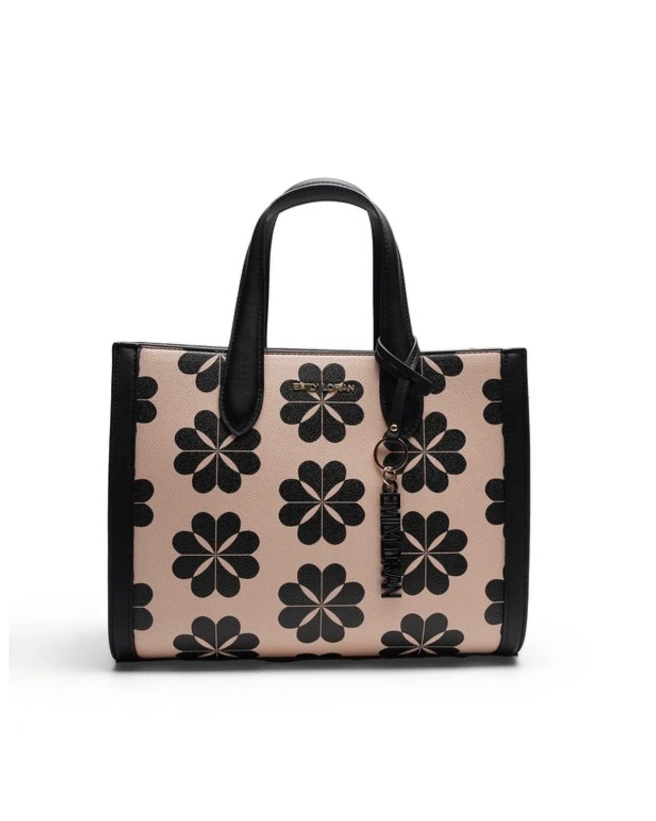 Daisy Bloom Tote Bag - Black